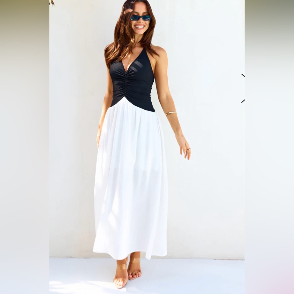 Lake Days Halter Maxi Dress